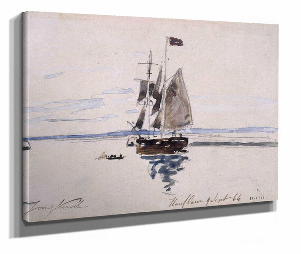 La Mer A Honfleur by Johan Barthold Jongkind