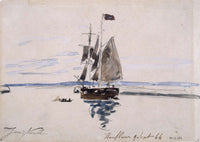 La Mer A Honfleur by Johan Barthold Jongkind