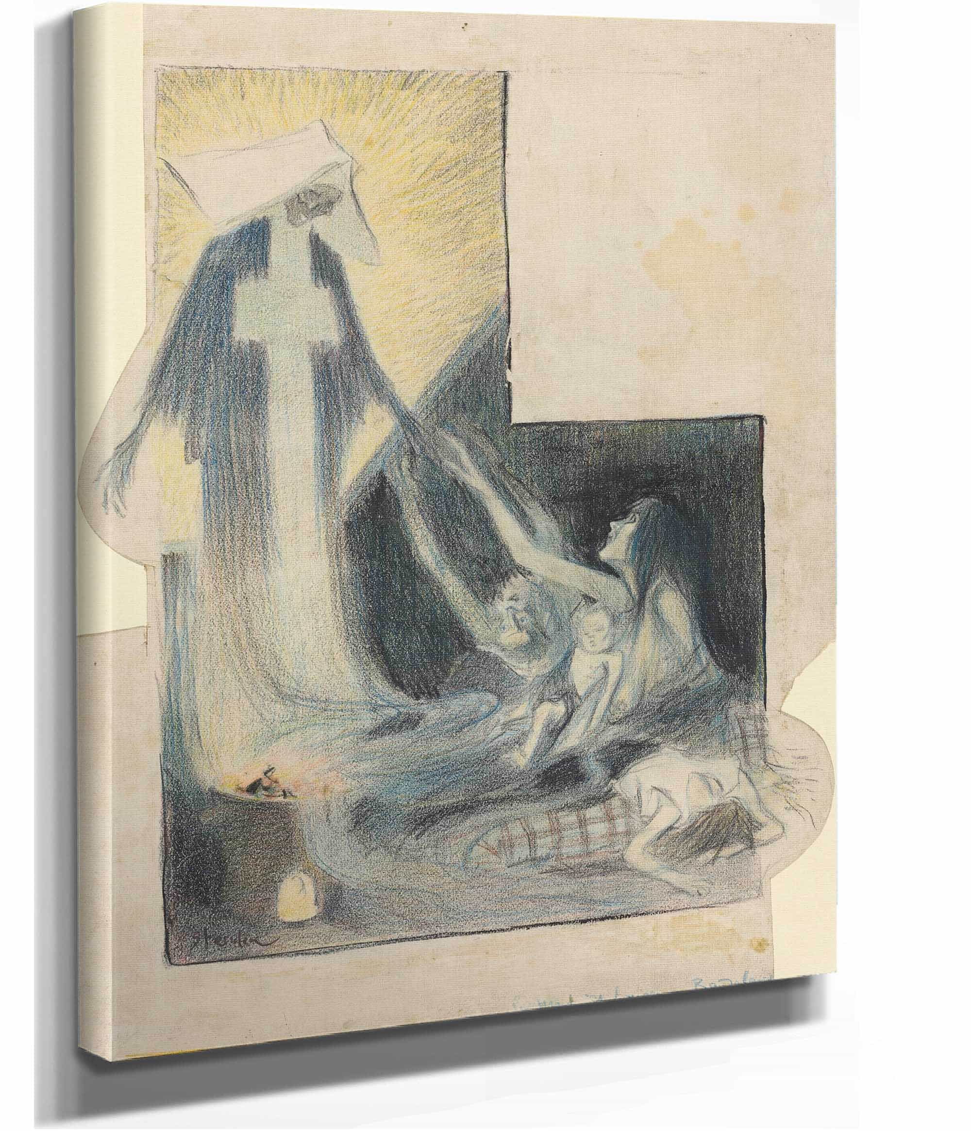 La Mort Des Pauvres Baudelaire by Theophile Alexandre Steinlen