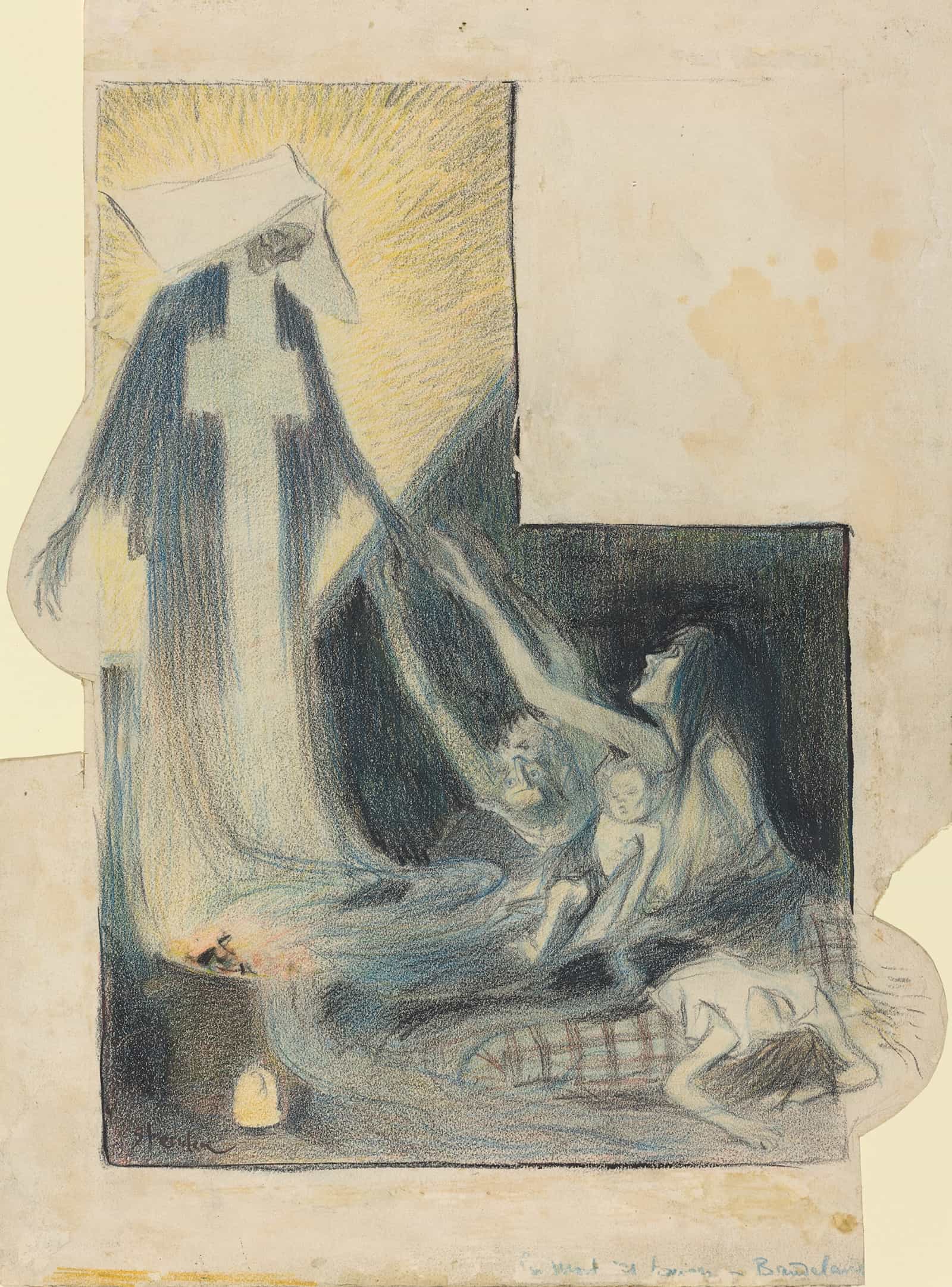La Mort Des Pauvres Baudelaire by Theophile Alexandre Steinlen