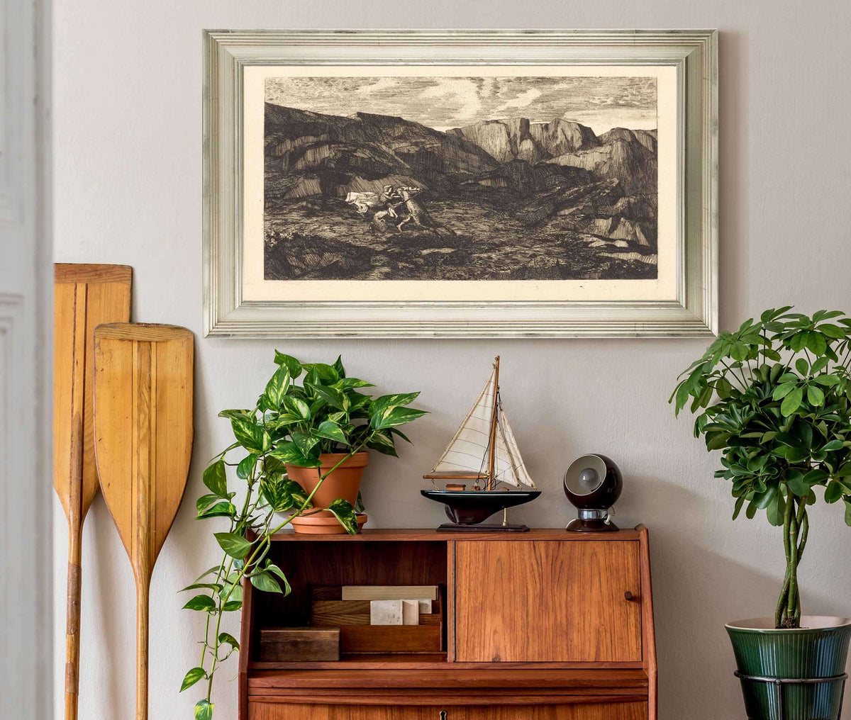 La Peur Fear by Odilon Redon