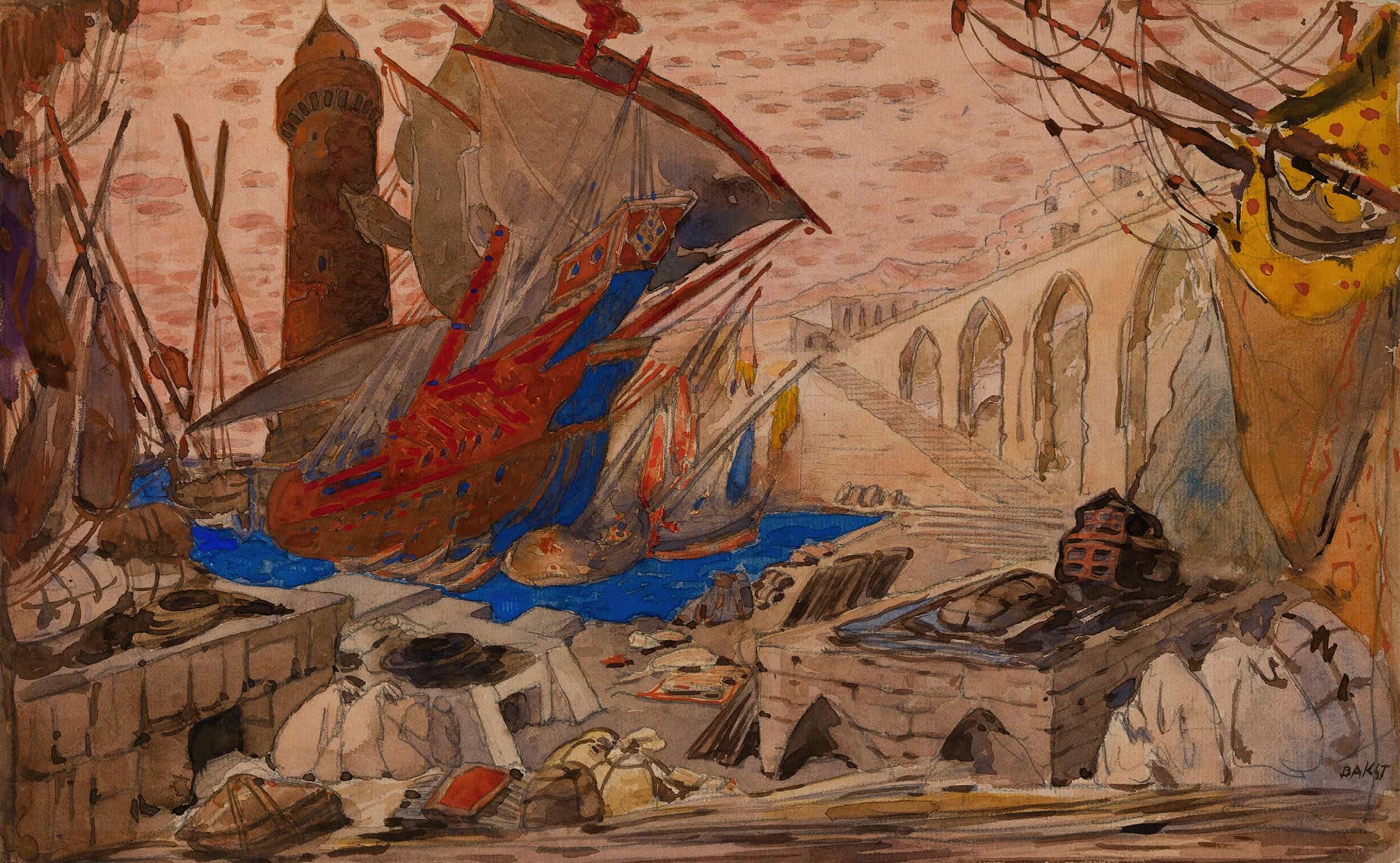 La Pisanella Ou La Morte Parfumee by Leon Bakst