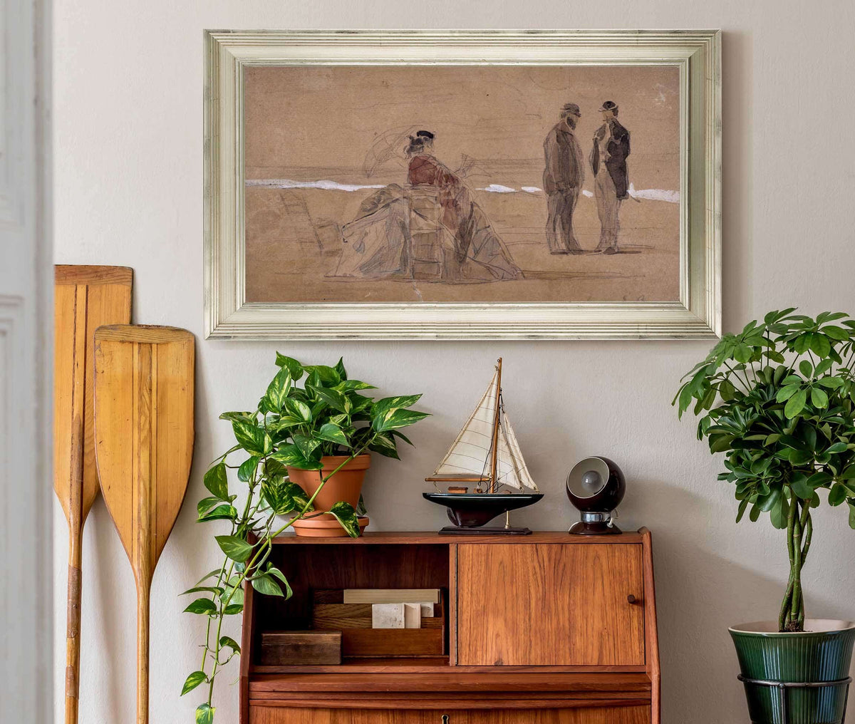 La Plage by Eugene Boudin