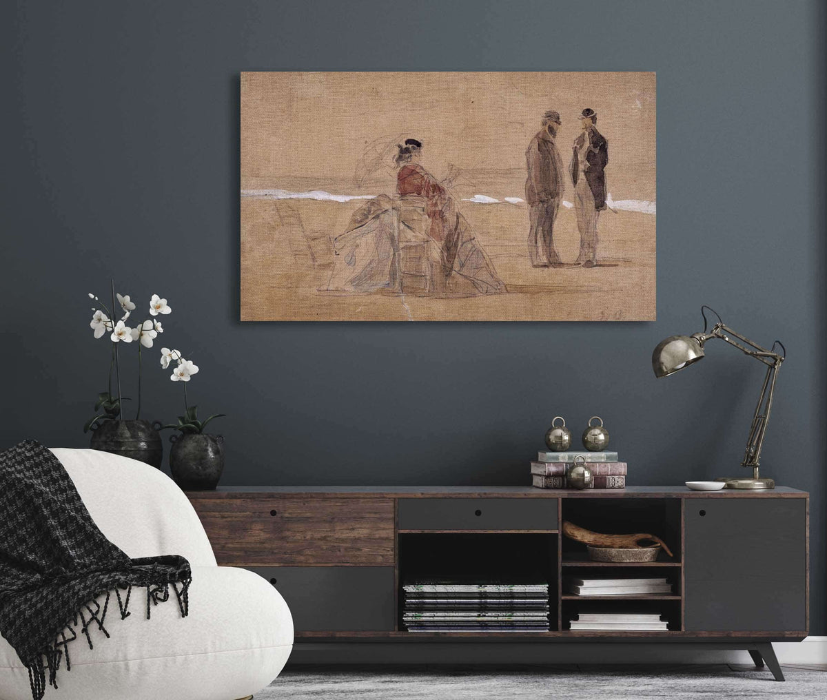 La Plage by Eugene Boudin