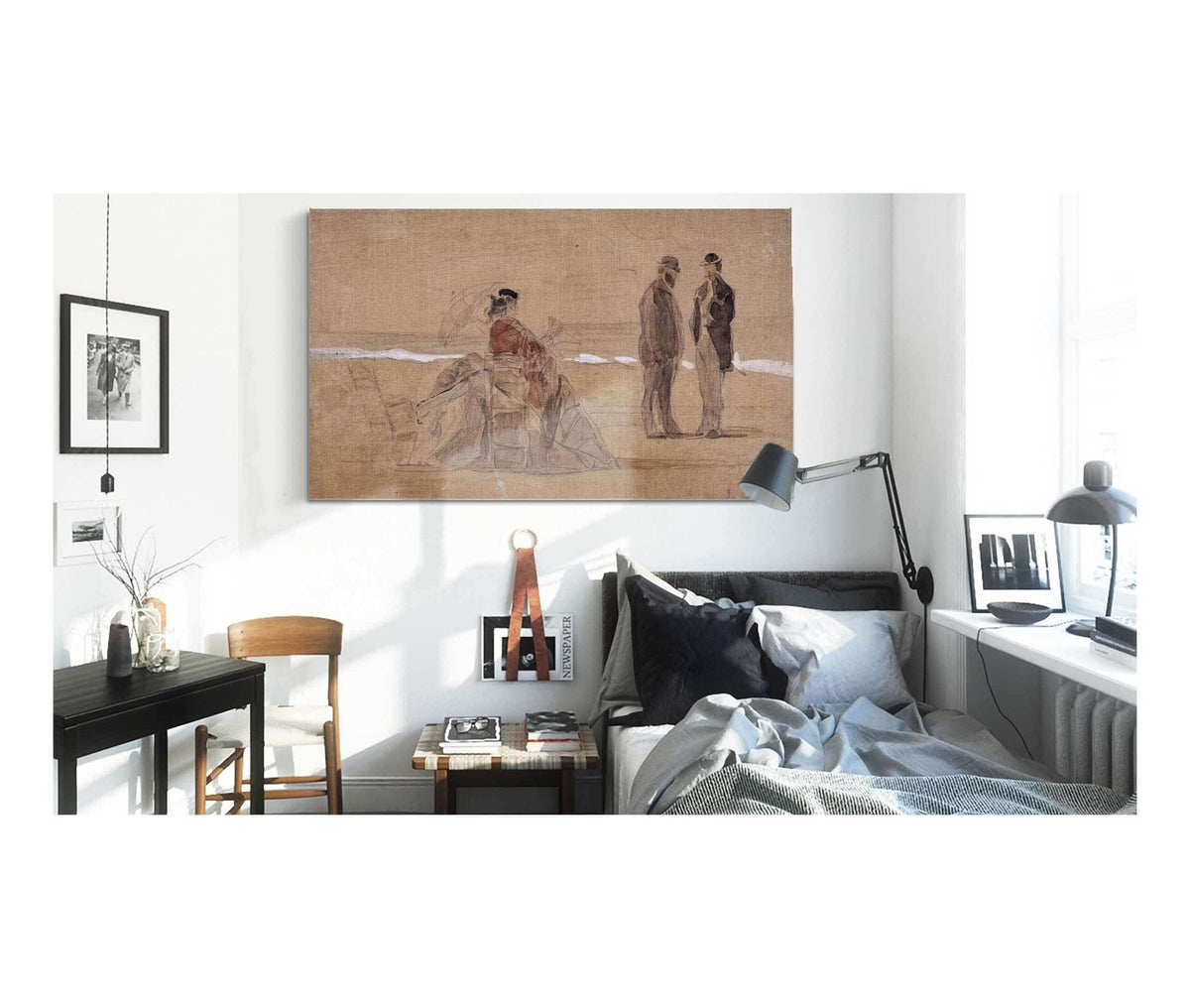 La Plage by Eugene Boudin