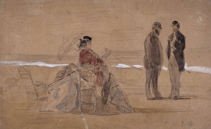 La Plage by Eugene Boudin