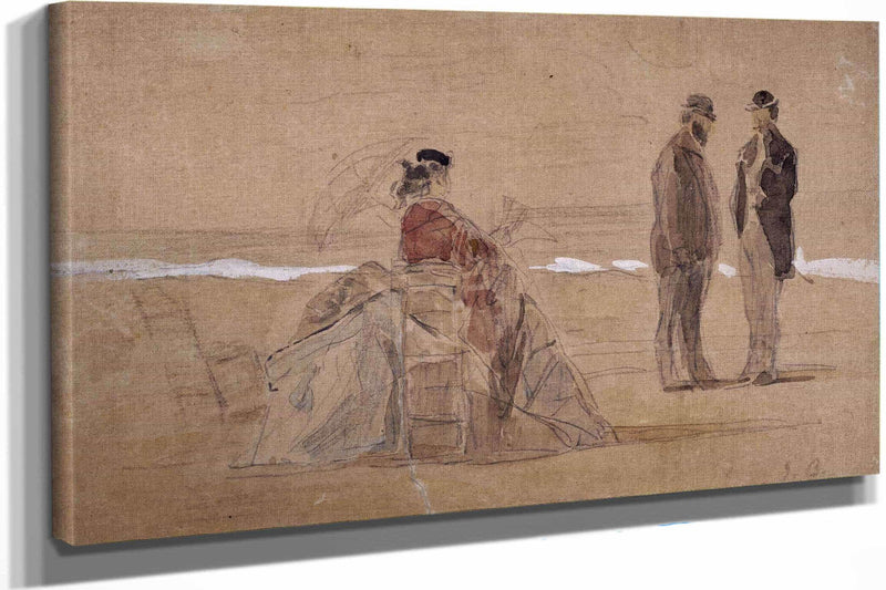 La Plage by Eugene Boudin