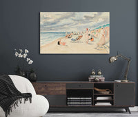 La Plage De Deauville by Henri Lebasque