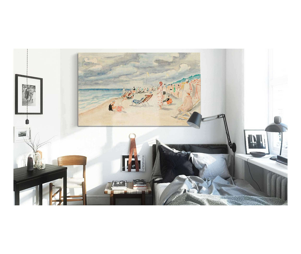 La Plage De Deauville by Henri Lebasque