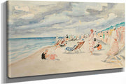 La Plage De Deauville by Henri Lebasque