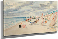 La Plage De Deauville by Henri Lebasque