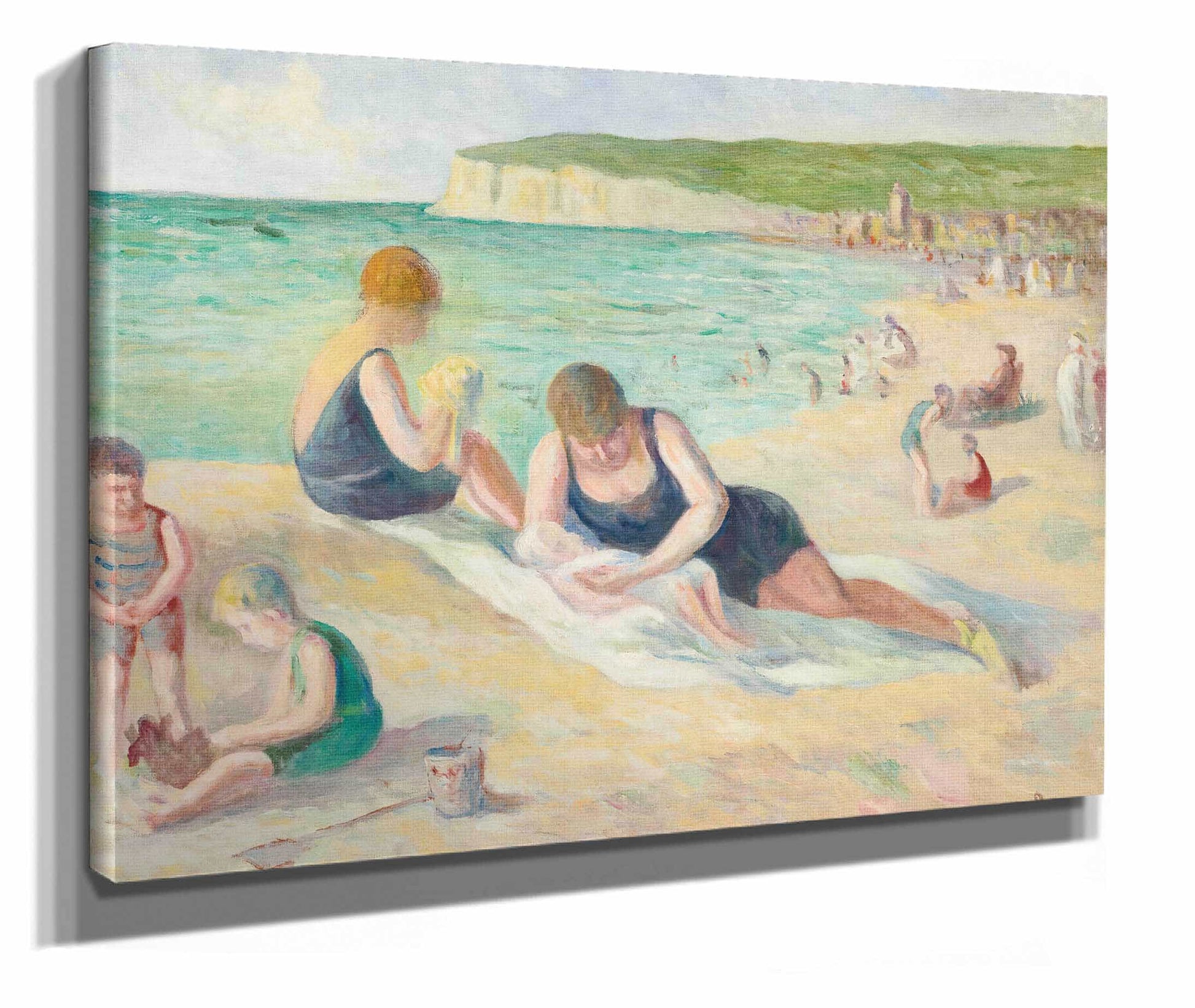 La Plage De Mers Les Bains by Maximilien Luce
