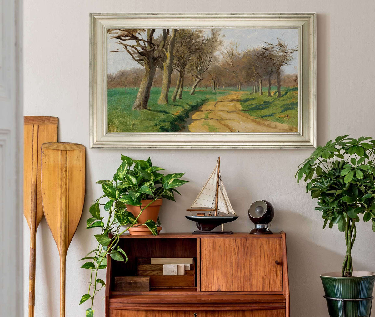 La Plaine Et Les Champs Le Chemin Tournant A Lentre Du Bois by Rosa Bonheur