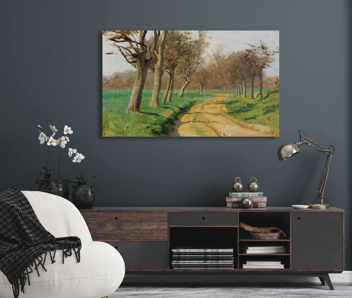 La Plaine Et Les Champs Le Chemin Tournant A Lentre Du Bois by Rosa Bonheur