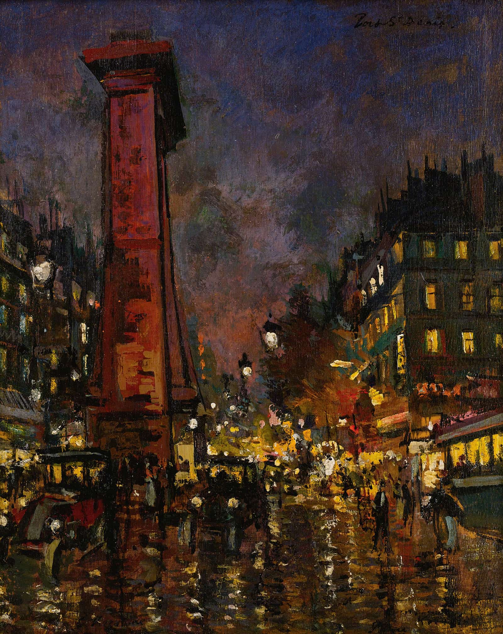 La Porte Saint Denis by Konstantin Alexeevich Korovin