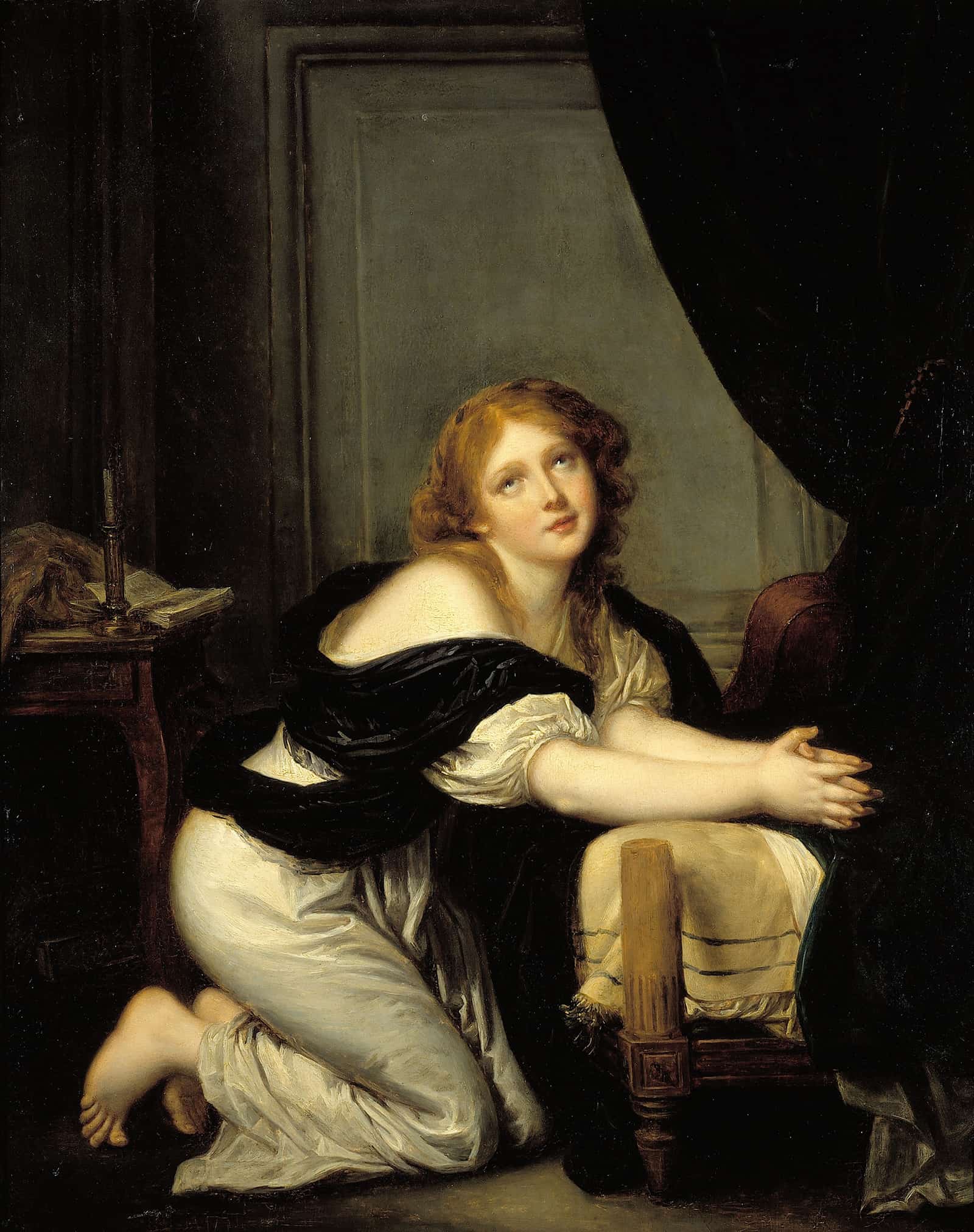 La Priere Du Matin Th Century by Jean Baptiste Greuze
