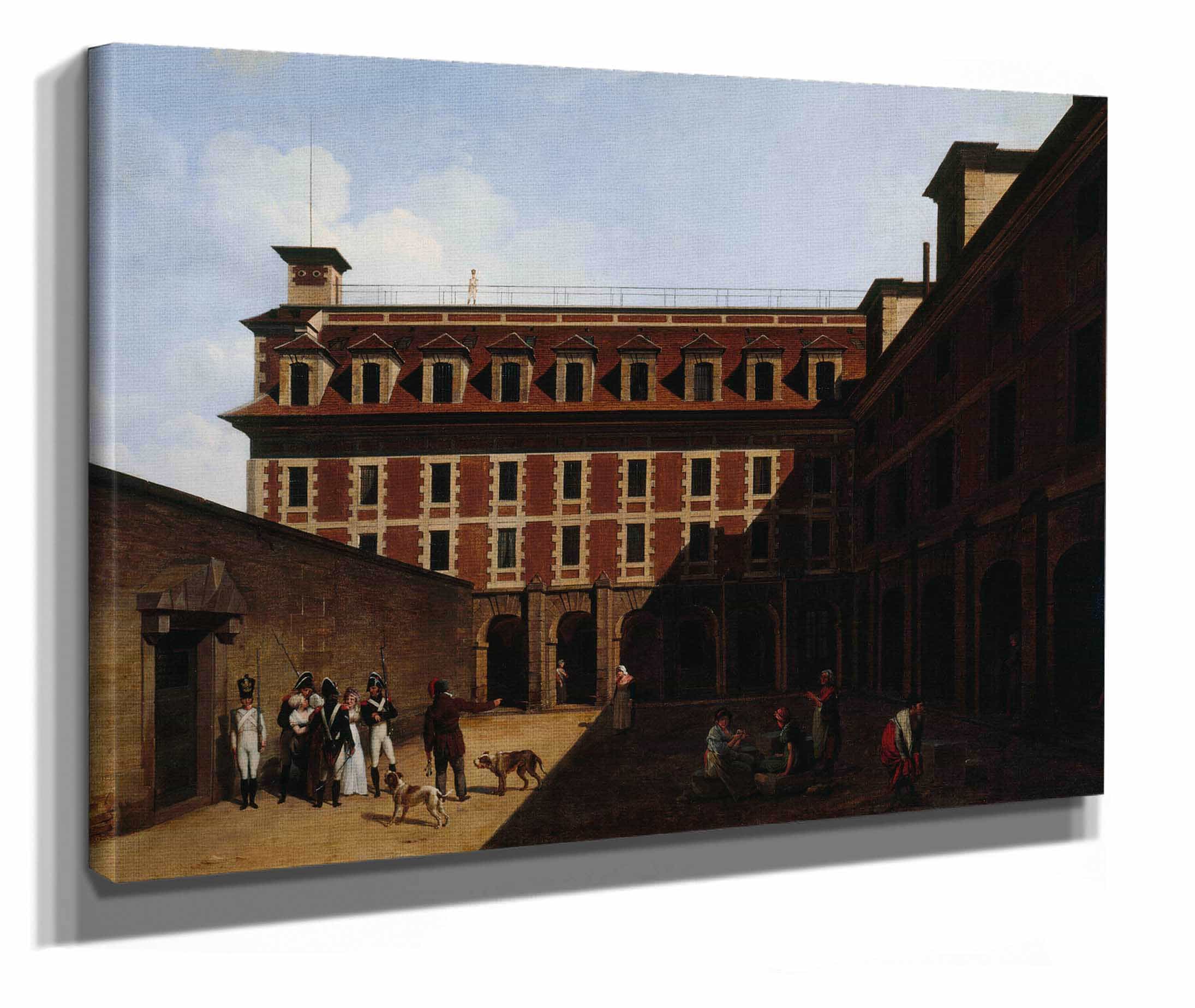 La Prison Des Madelonnettes Rue Des Fontaines by Louis Leopold Boilly