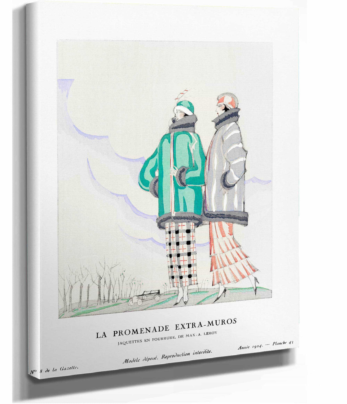 La Promenade Extra Muros Jaquettes En Fourrure De Max A Leroy by Charles Martin