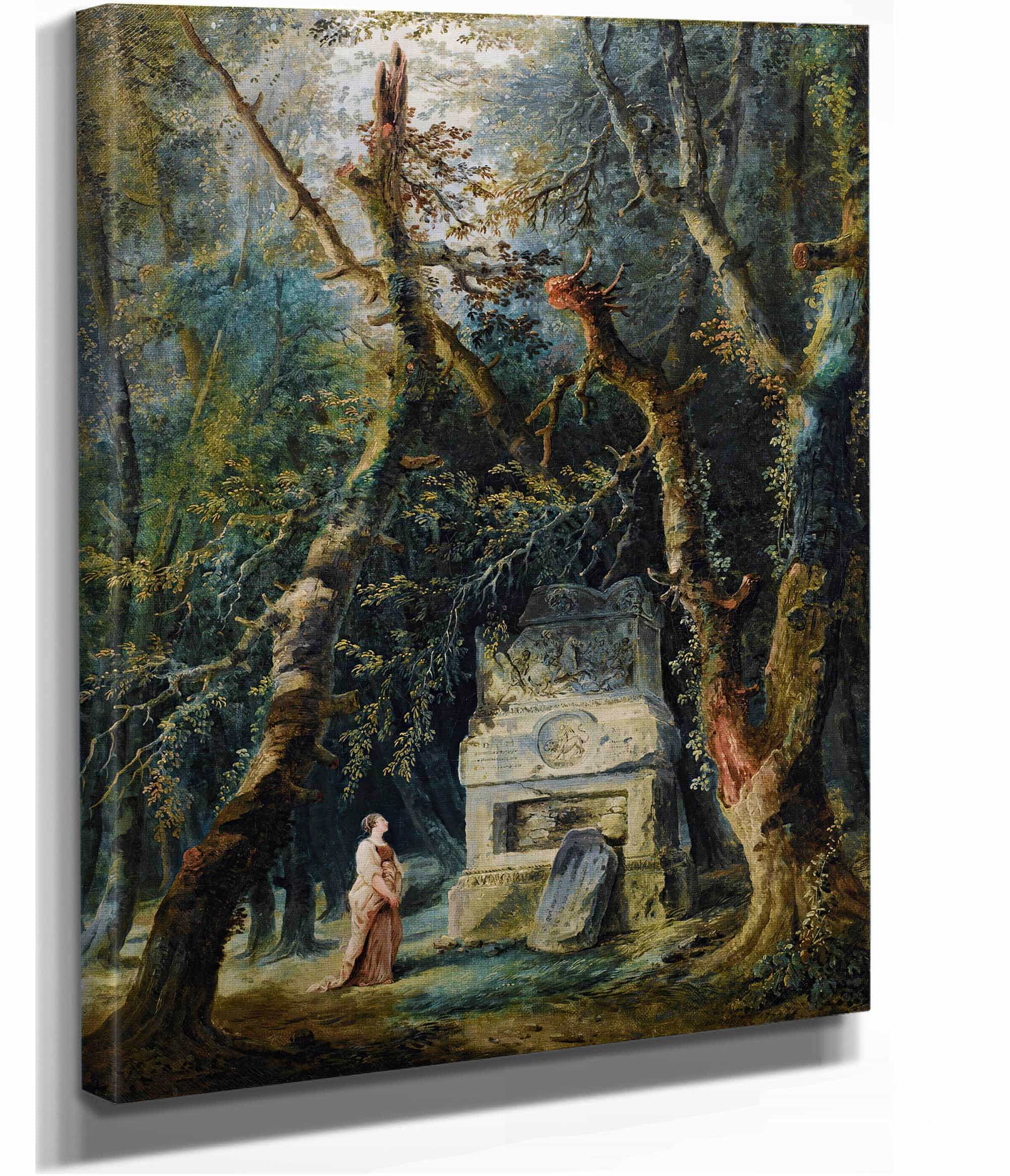 La Promenade Solitaire by Hubert Robert