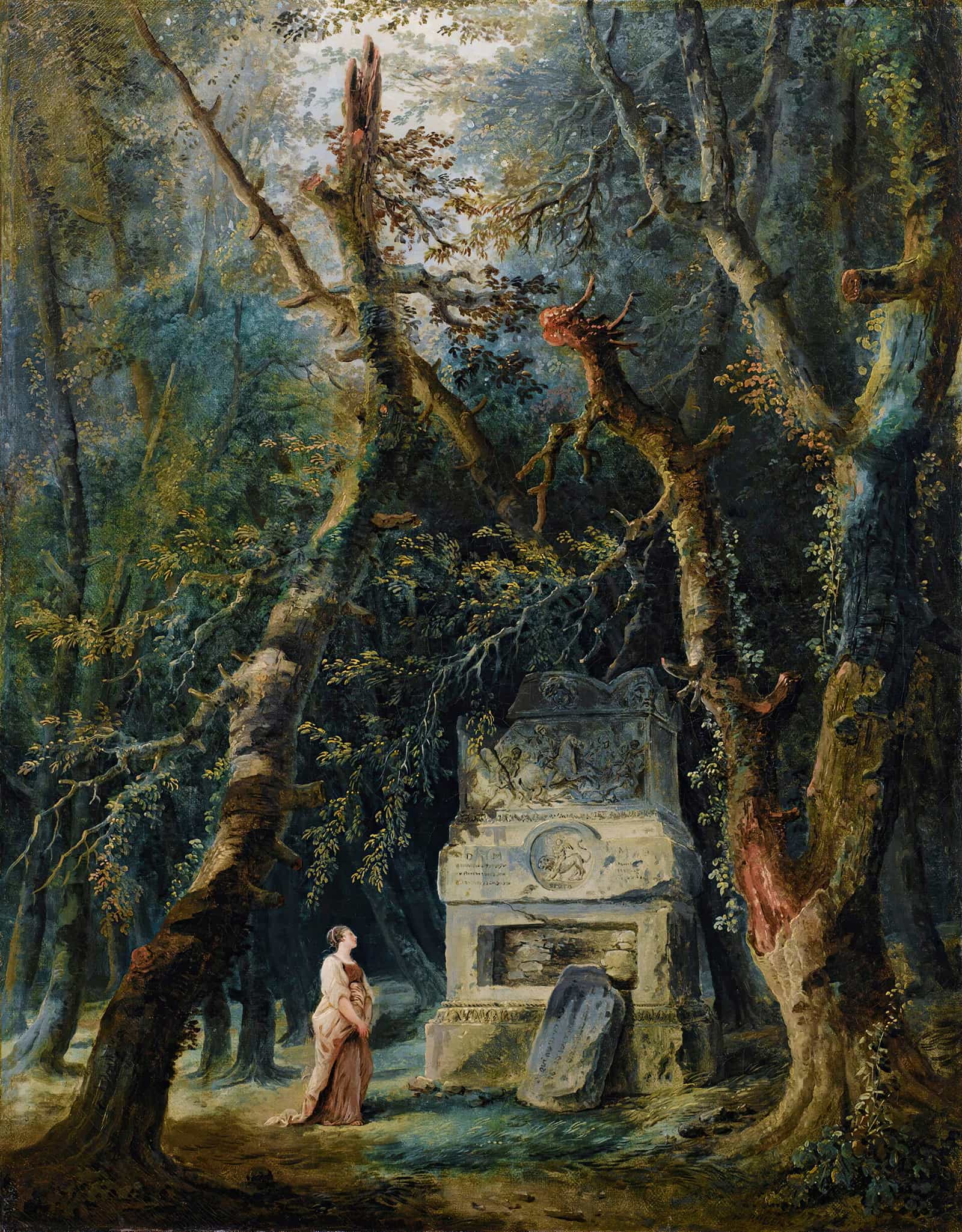 La Promenade Solitaire by Hubert Robert
