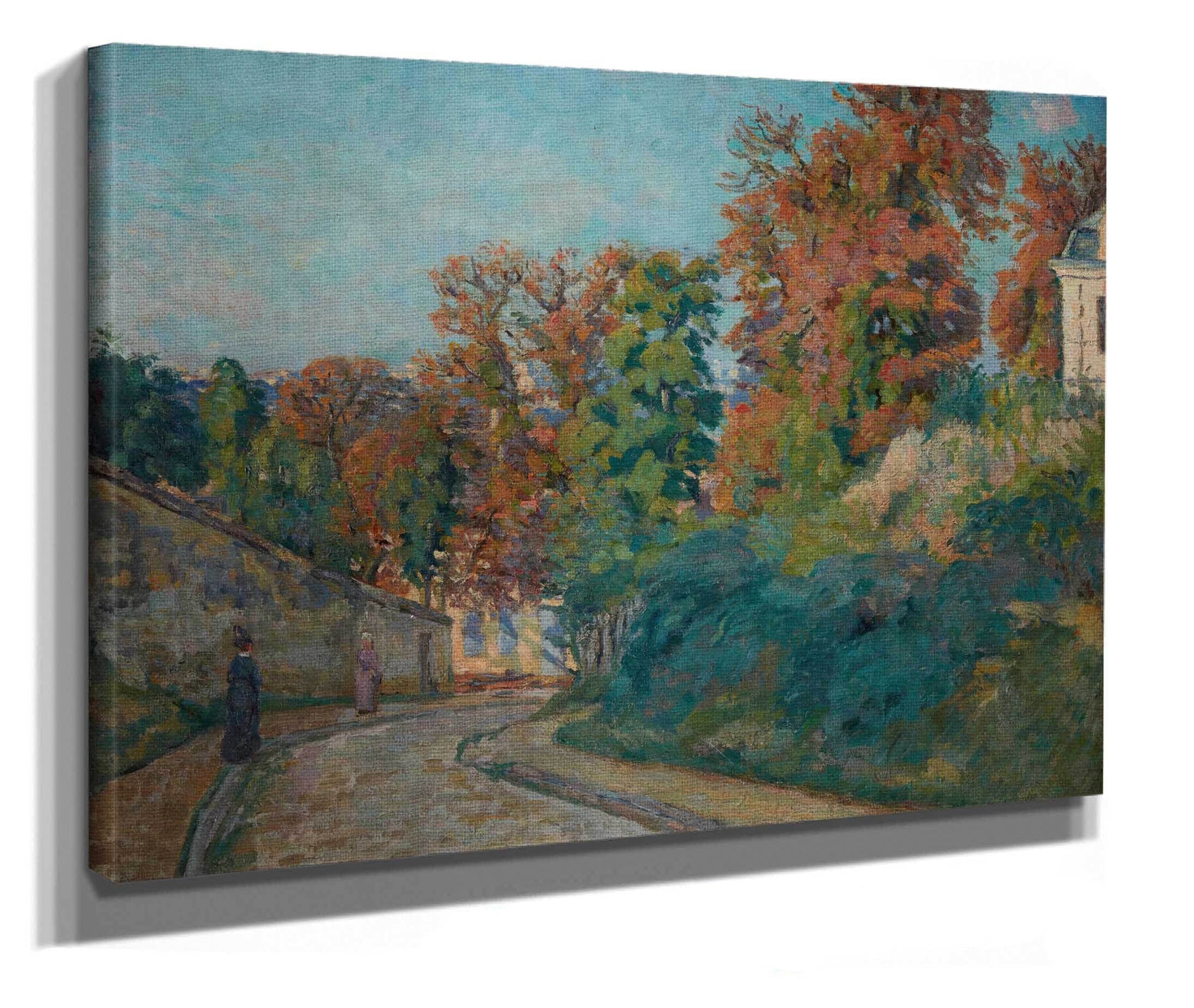 La Promenade Une Rue En Ile De France by Armand Guillaumin