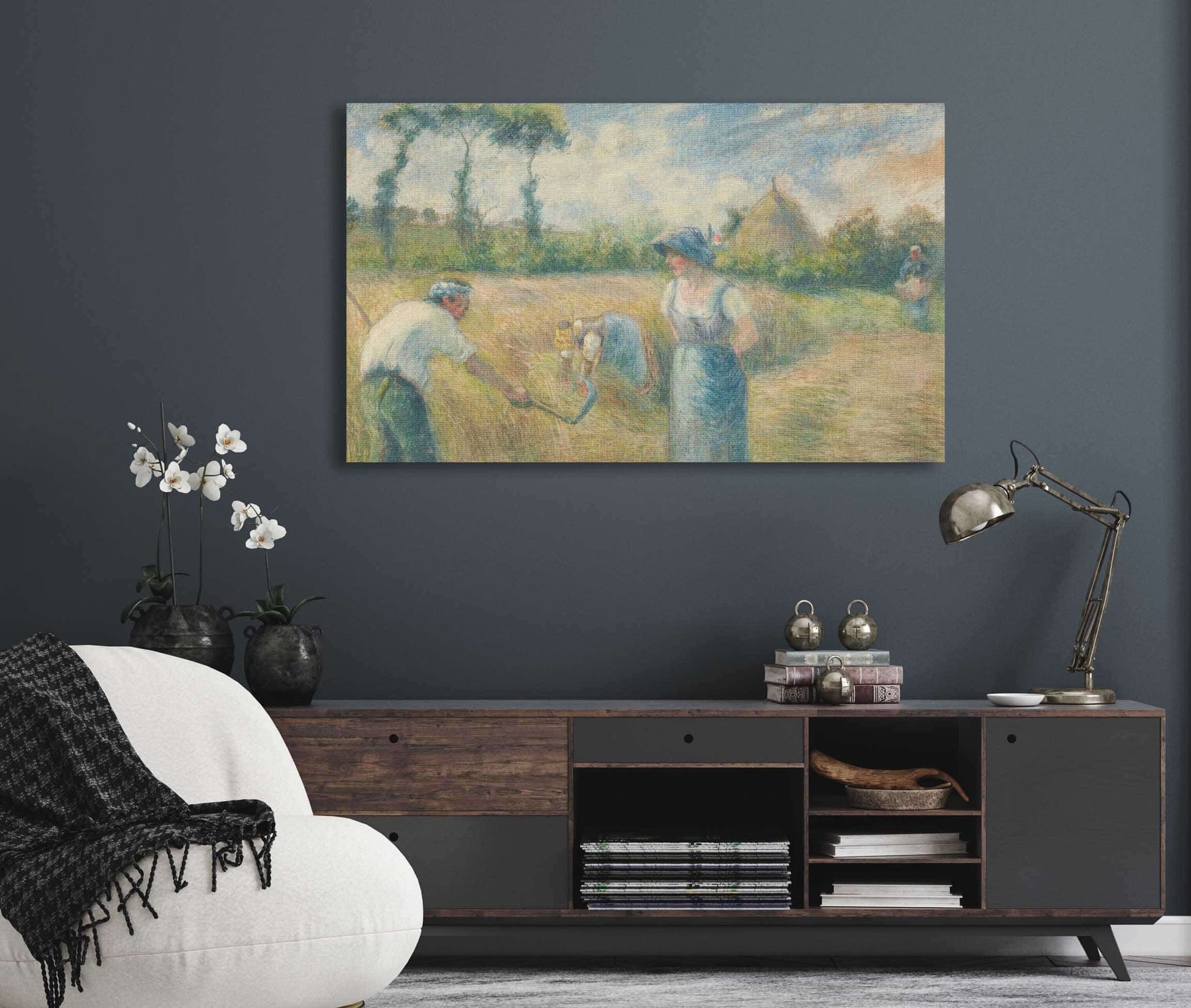 La Recolte by Camille Pissarro