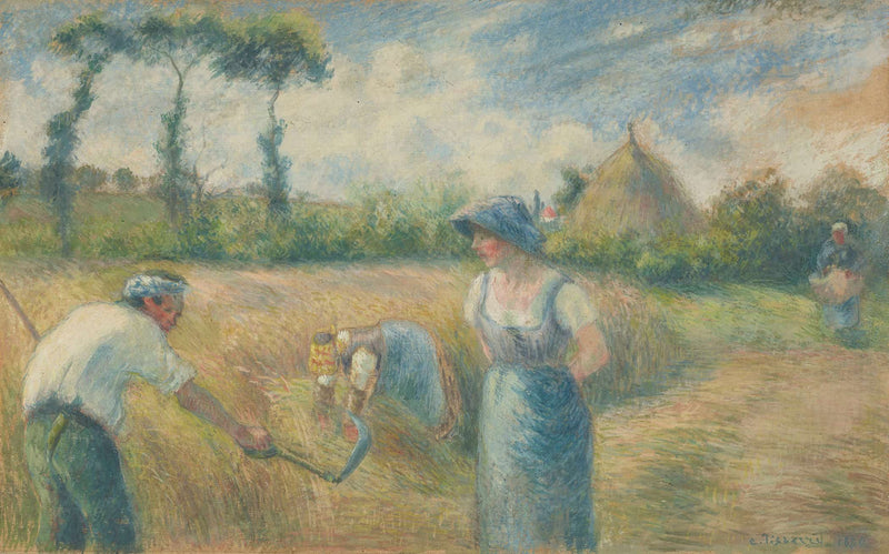 La Recolte by Camille Pissarro