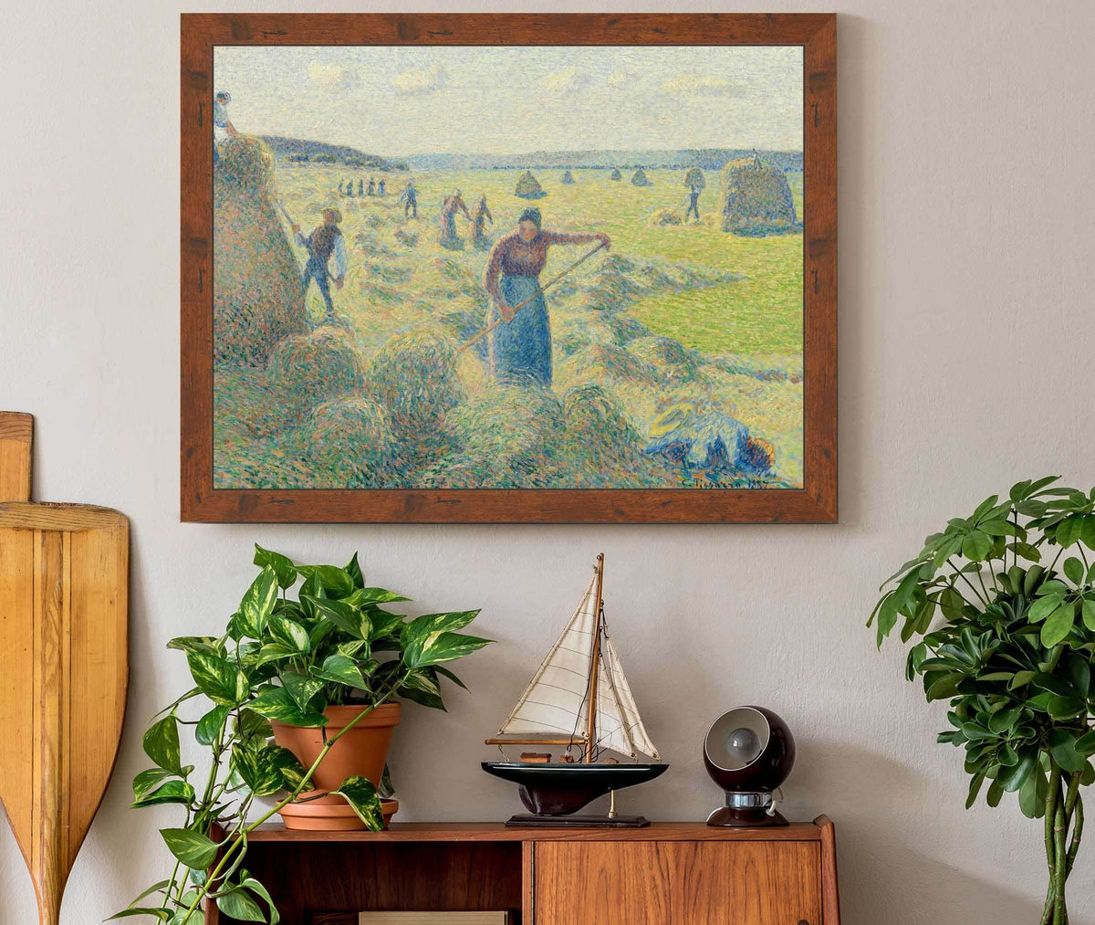 La Recolte Des Foins Eragny by Camille Pissarro