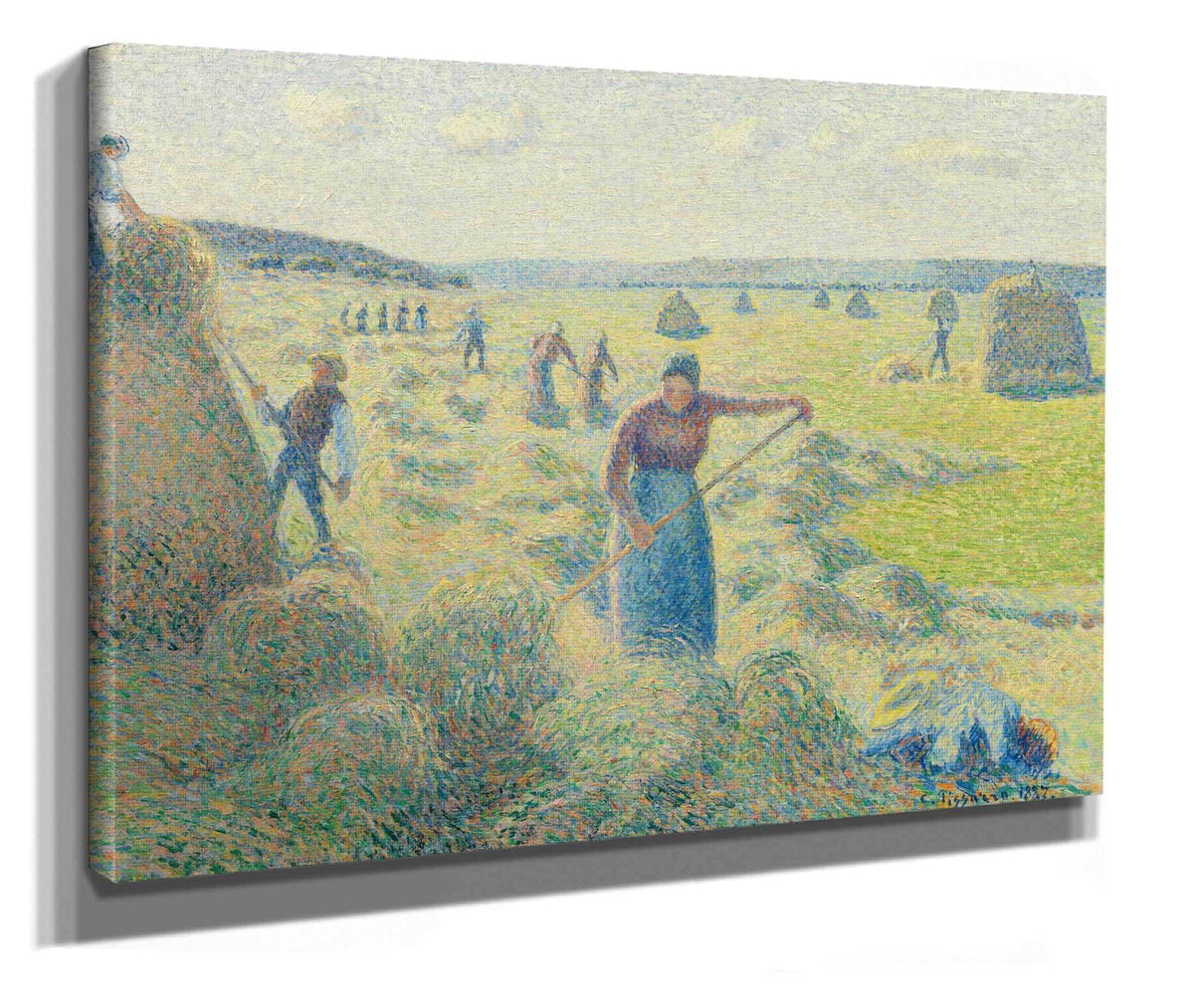 La Recolte Des Foins Eragny by Camille Pissarro
