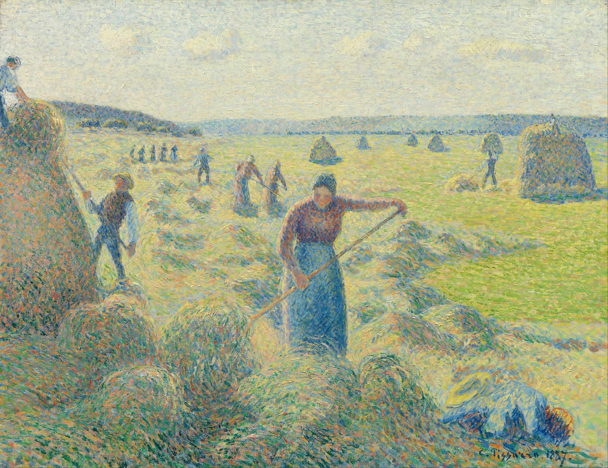 La Recolte Des Foins Eragny by Camille Pissarro