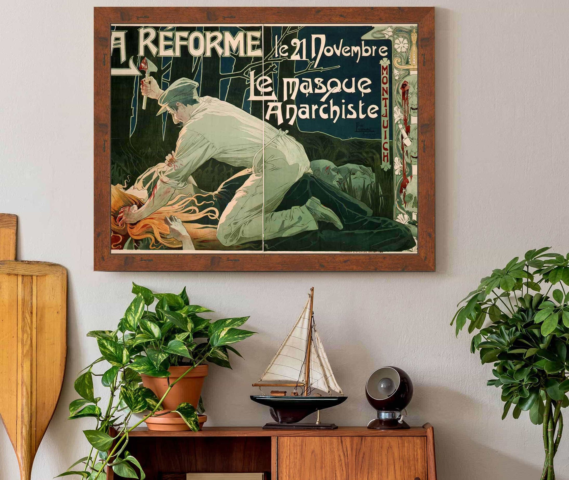 La Reforme Le Novembre Le Masque Anarchiste by Henri Privat Livemont