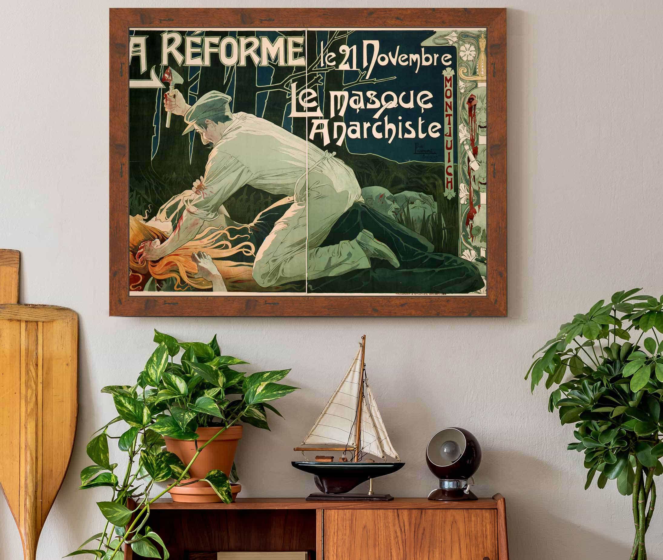 La Reforme Le Novembre Le Masque Anarchiste by Henri Privat Livemont