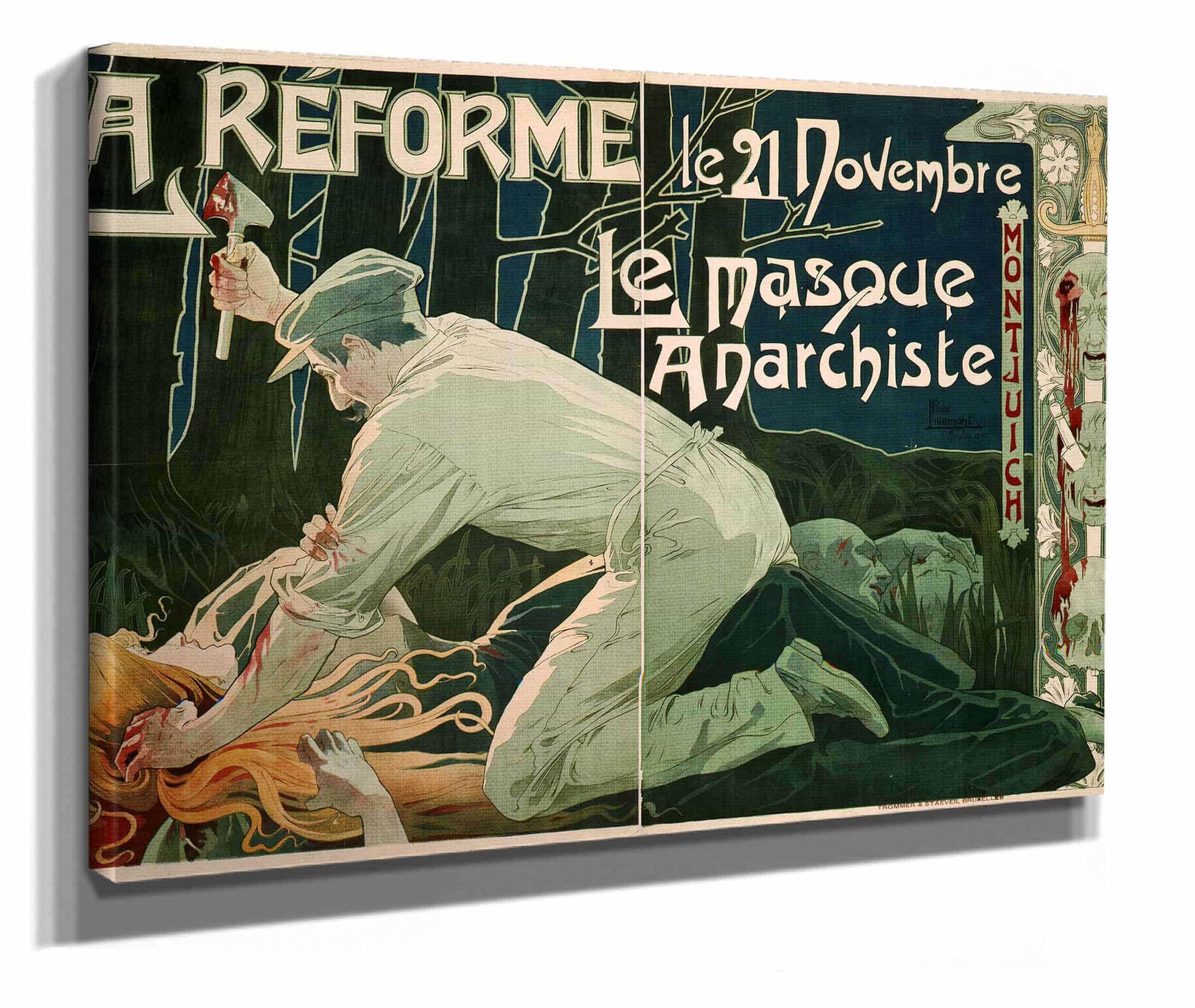 La Reforme Le Novembre Le Masque Anarchiste by Henri Privat Livemont