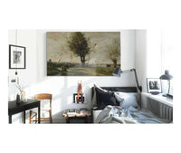 La Rencontre Au Bord Du Chemin by Jean Baptiste Camille Corot