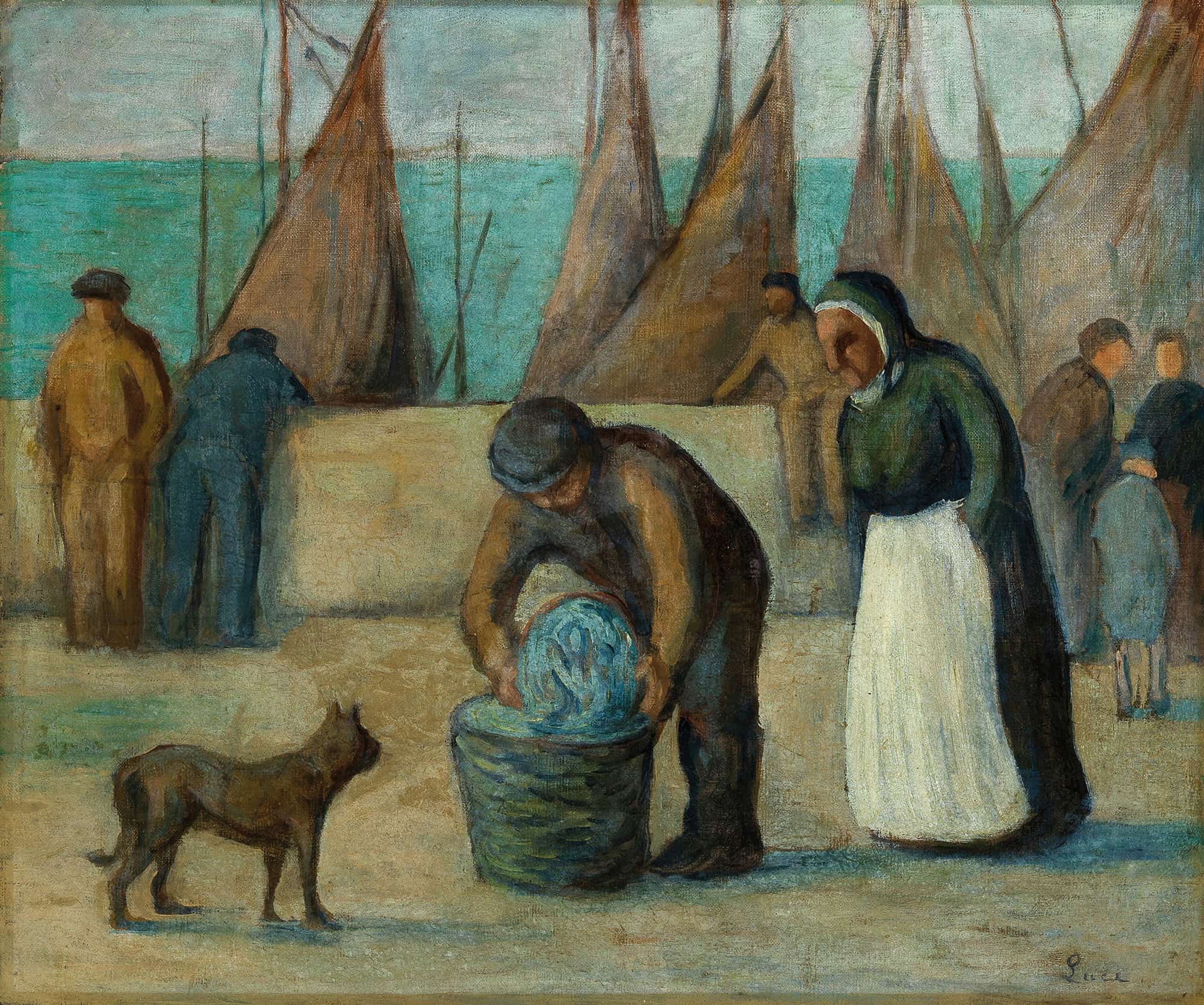 La Rentree Des Pecheurs by Maximilien Luce