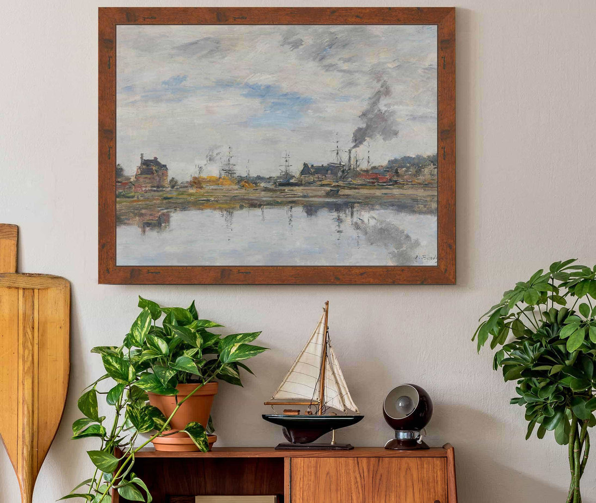 La Retenue A Trouville by Eugene Boudin