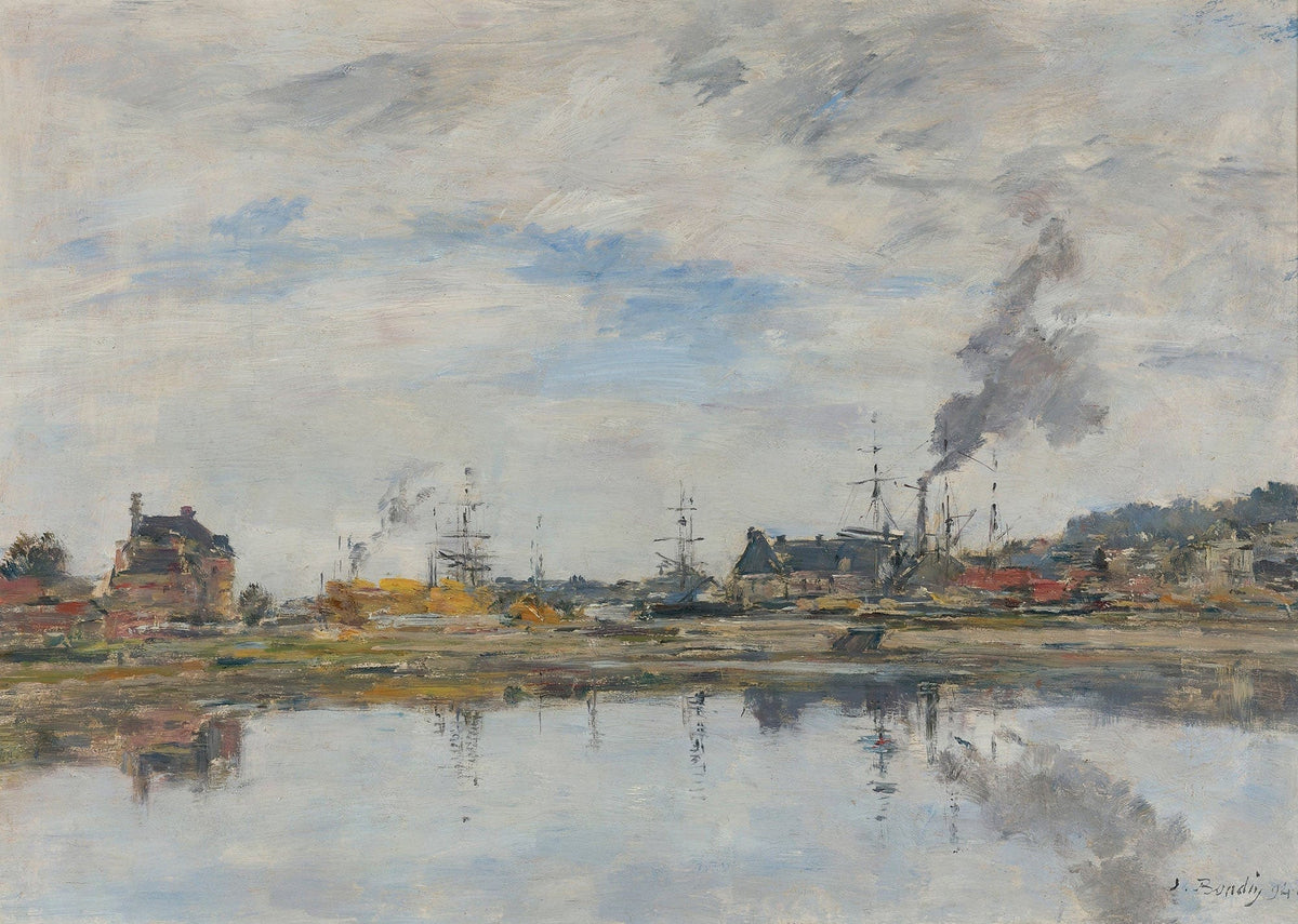 La Retenue A Trouville by Eugene Boudin