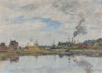 La Retenue A Trouville by Eugene Boudin