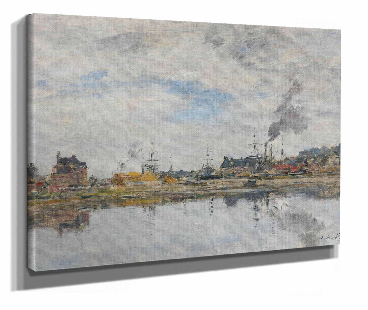 La Retenue A Trouville by Eugene Boudin