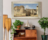 La Rochelle Un Coin De La Cour De La Commanderie by Jean Baptiste Camille Corot