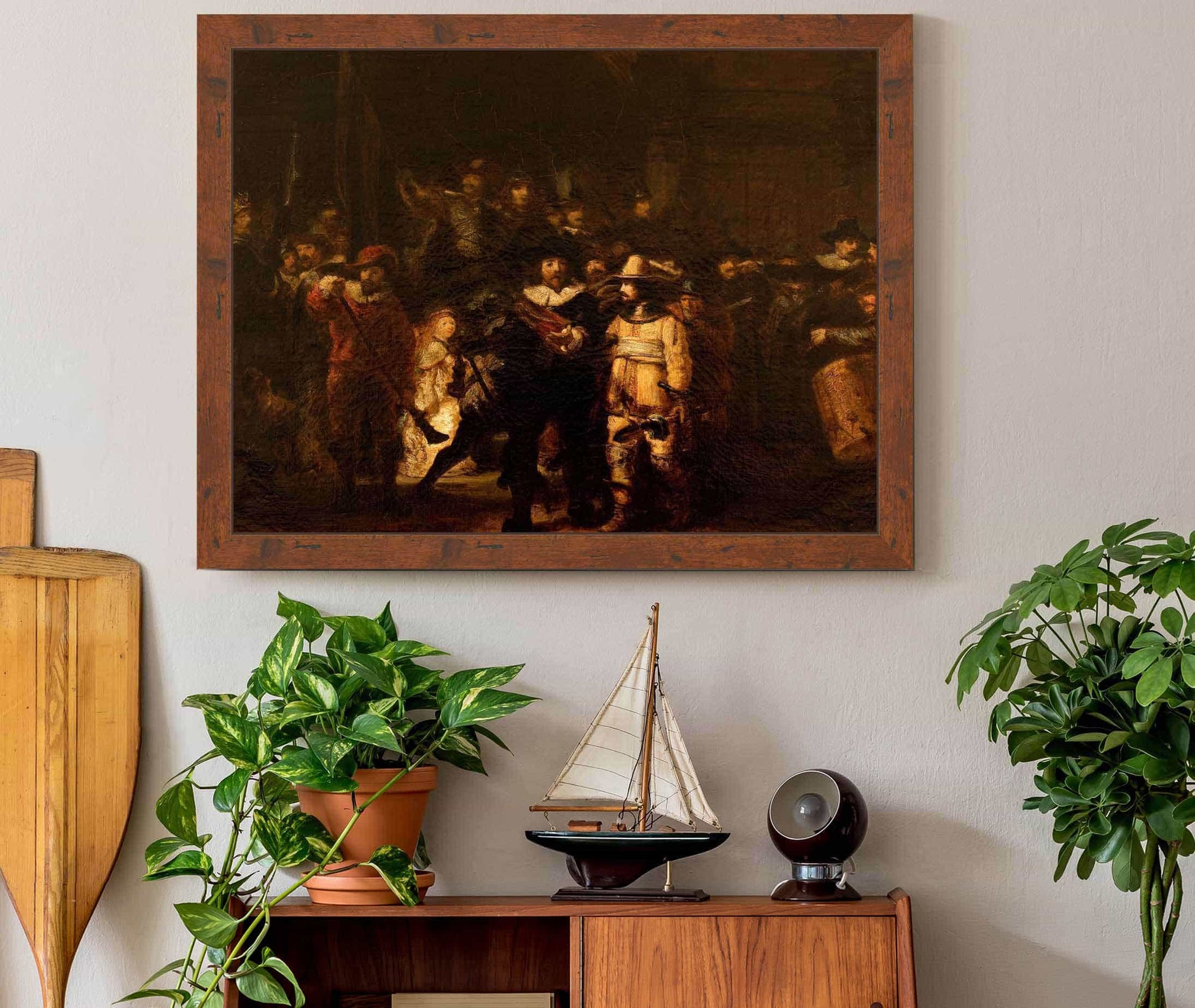 La Ronde De Nuit Dapres Rembrandt by Felix Ziem