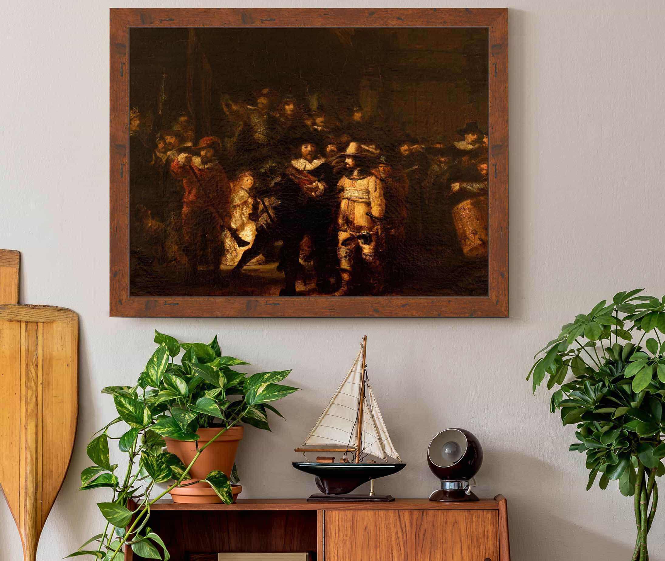 La Ronde De Nuit Dapres Rembrandt by Felix Ziem