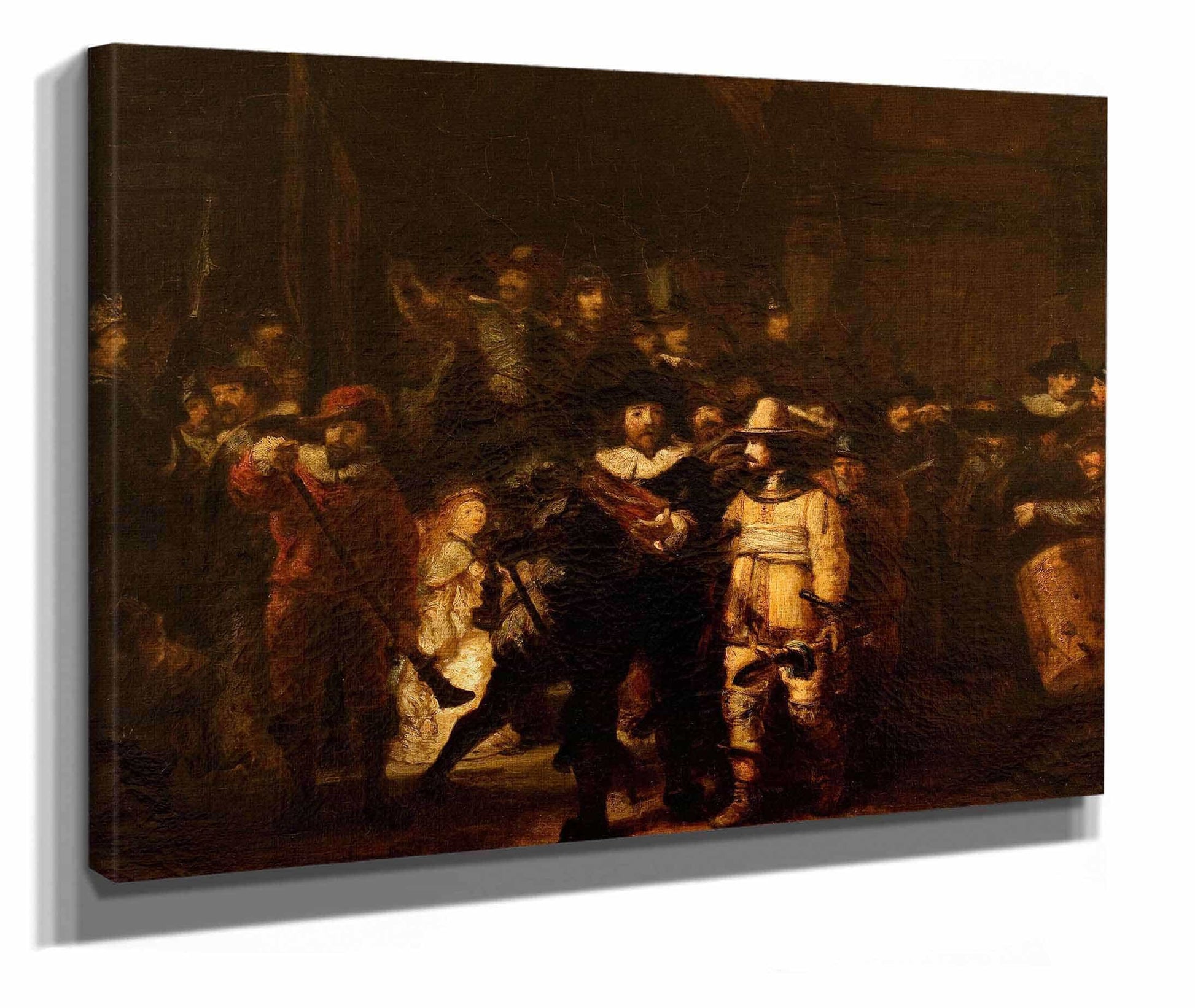 La Ronde De Nuit Dapres Rembrandt by Felix Ziem