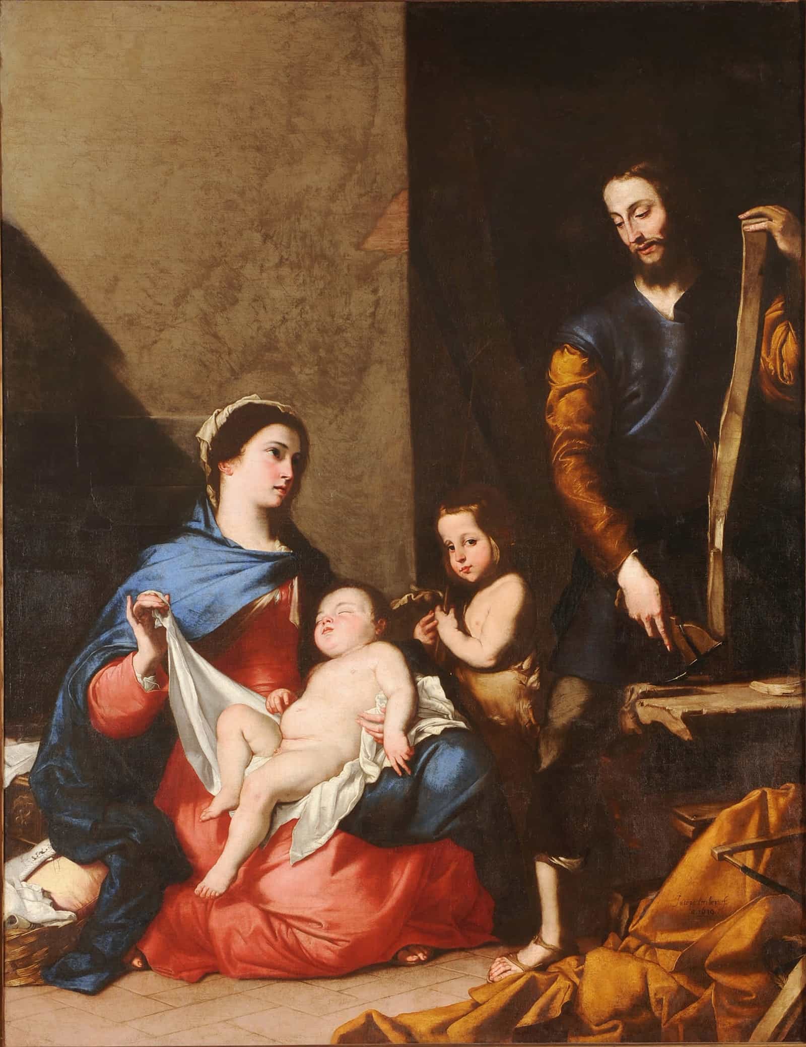 La Sagrada Familia by Jusepe De Ribera