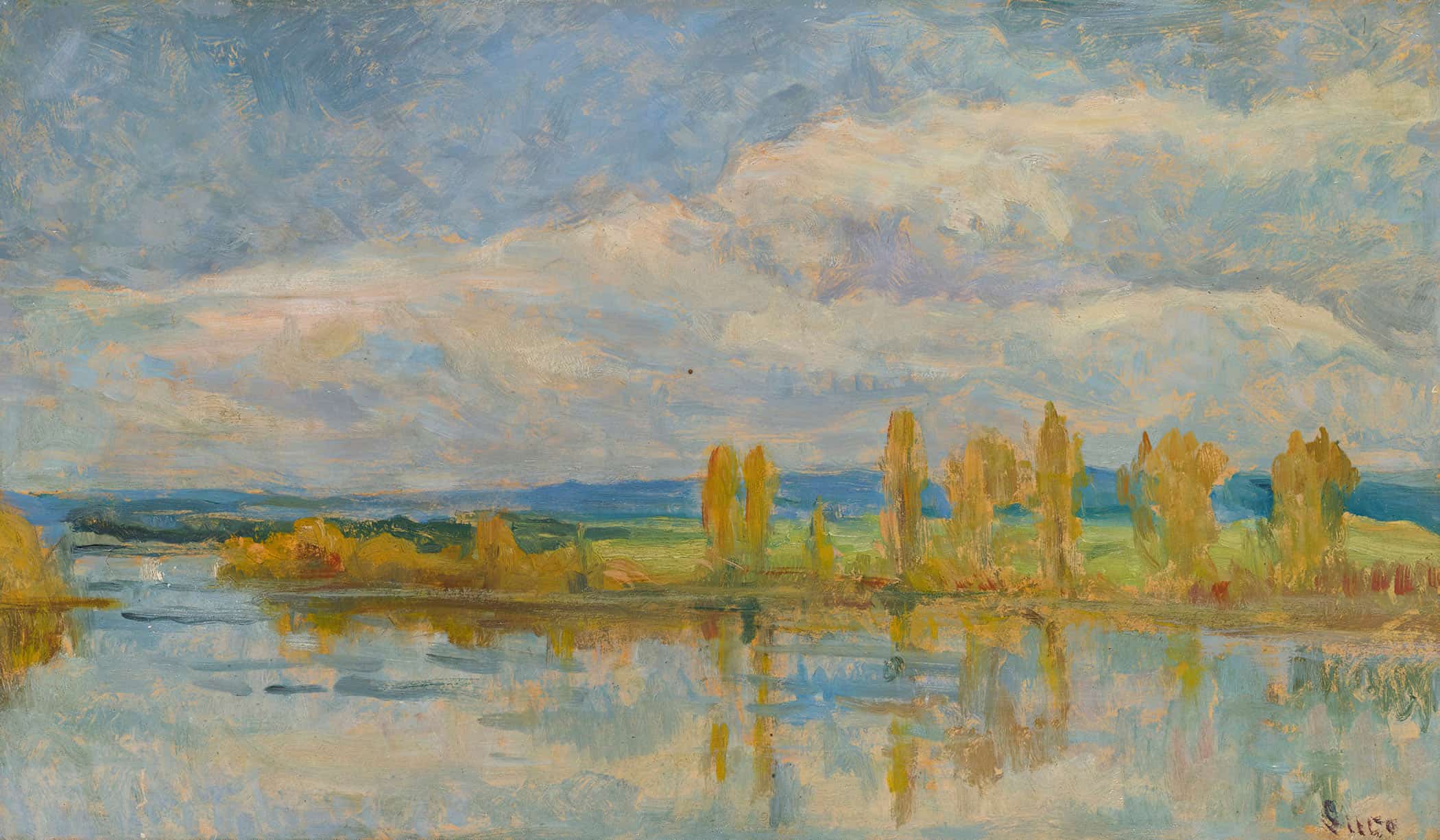 La Seine A Guernes by Maximilien Luce