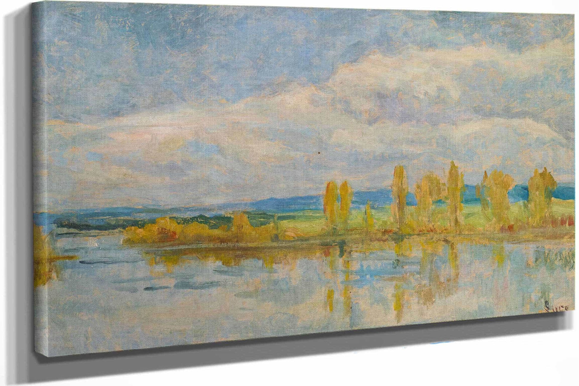 La Seine A Guernes by Maximilien Luce