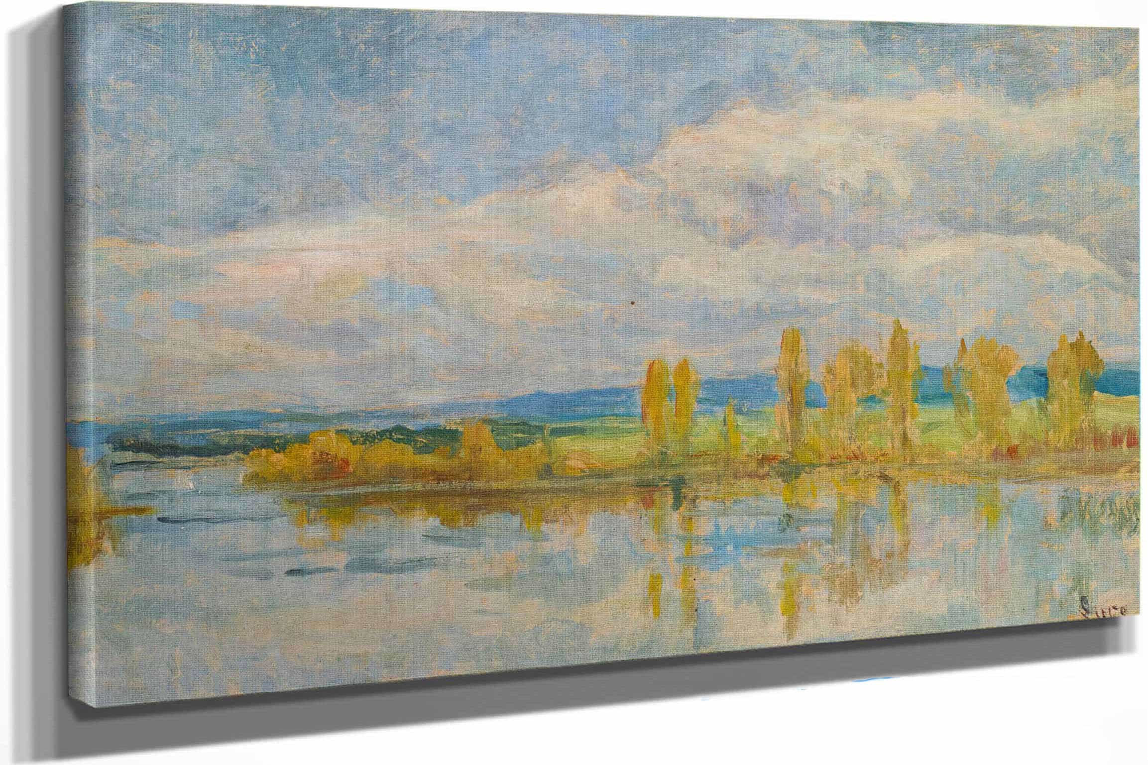 La Seine A Guernes by Maximilien Luce