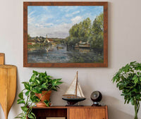 La Seine A Port Marly by Camille Pissarro