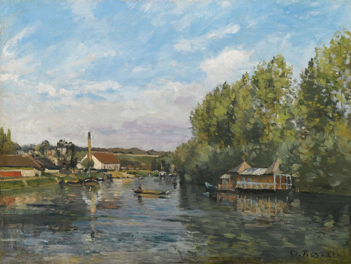 La Seine A Port Marly by Camille Pissarro