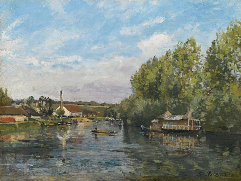 La Seine A Port Marly by Camille Pissarro